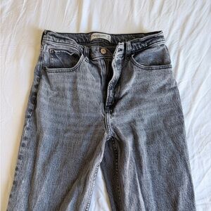 Abercrombie High Rise 90s Relaxed Jean Dark Grey 27L